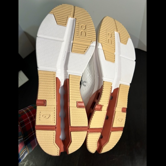 On Cloudnova Flux Sneakers/Shoes Undyed White & Auburn Mens Size 9.5 - Picture 12 of 16